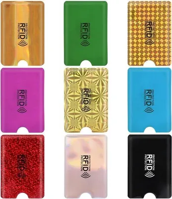 Zdjęcie produktu dla Etui na karty z blokadą RFID w 9 kolorach do ochrony danych osobowych