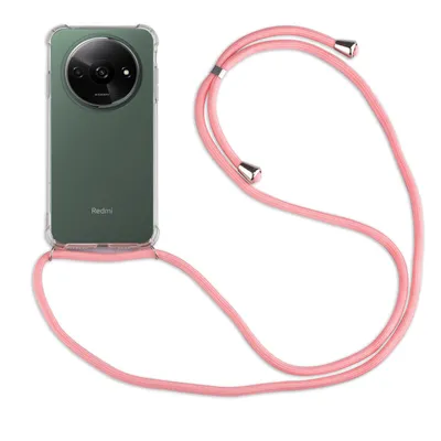 Produktbild von Handykette für Xiaomi Redmi A3 Handyhülle mit Band Case Hülle mit Kordel Bumper Rosa
