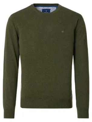 Produktbild von Redmond - Herren Pullover mit Rundhals-Ausschnitt in verschiedenen Farben (500), Größe:5XL, Farbe:Grün (631)