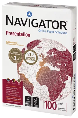 Image de Navigator N10A4 Presentation - A4, 100 g/m2, blanc, 500 feuilles