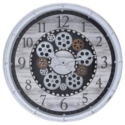Immagine prodotto di Orologio da parete, industriale, nero, O 50 cm