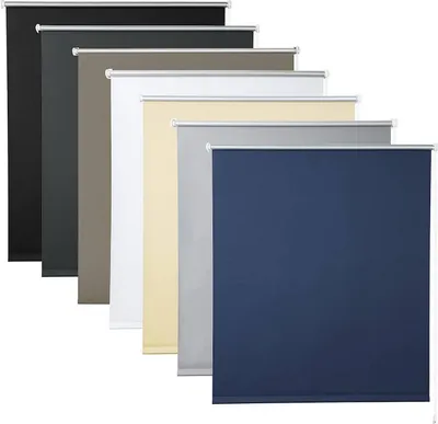 Produktbild von Verdunkelungs-Thermorollo ohne Bohren | Blau | 60x160 cm