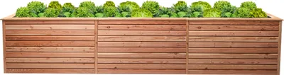Produktbild von Hochbeet aus Lärche Rhombus XXL, ca. 346 x 80 x 73 cm, Fassungsvermögen für Garten, Terrasse und Balkon, Naturbelassen