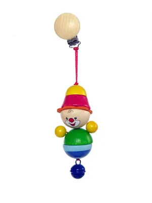 Produktbild von Holzspielzeug Clipfigur Clown Felix BxLxH 60x45x210mm NEU