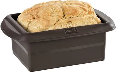 Produktbild von Famanu Silikon Brotform BPA-frei 14,5 x 10,5 x 7 cm - Flexible Backform für Brot und Kuchen