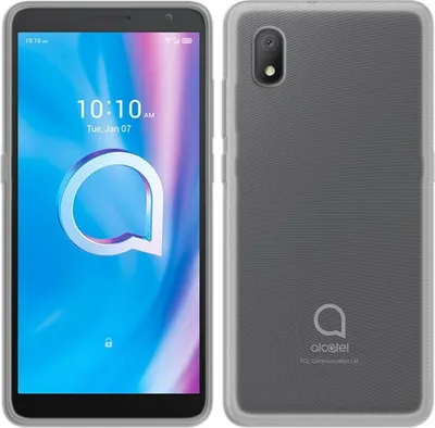 Imagen del producto de Funda de silicona básica cofi1453® compatible con ALCATEL 1B 2020, funda de TPU suave, protector transparente para teléfono móvil