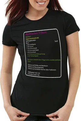 Produktbild von style3 Mythisches T-Shirt Damen, Farbe:Schwarz, Größe:2XL