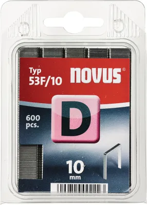 Obrázok produktu pre Svorka na plochý drôt typ D 53 F svorka 11,3mm 10mm 1,25mm 600 ks NOVUS
