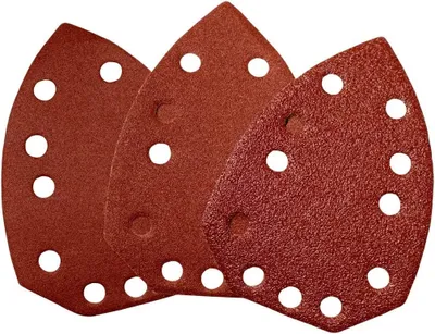Immagine prodotto di Güde Delta Set di carta vetrata in velcro 6 pezzi 137x96 mm