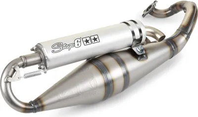 Zdjęcie produktu dla Układ wydechowy Stage6 Pro Replica MK2 z homologacją, aluminiowy do Peugeot horizontal AC / Morini