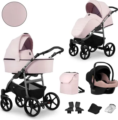 Produktbild von Kunert MATA 3in1 in Pink – Sicherer und komfortabler Babywagen