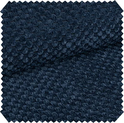 Produktbild von novely® ZEVEN Plüschiger Möbelstoff in Cord-Optik - Ultraweicher Polsterstoff mit Kachelmuster - Extrem Robuster Bezugstoff - Pflegeleichte Meterware 1lfm - Farbe: 10 Navy Dunkelblau