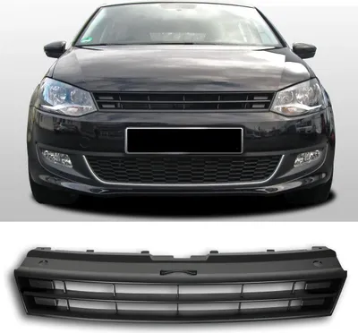 Immagine prodotto di Griglia radiatore griglia sportiva griglia anteriore senza emblema nero per VW Polo V 6R