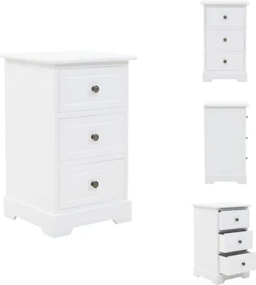 Immagine prodotto di vidaXL Comodino in MDF e legno di pino 35 x 32 x 59 cm - Comodini