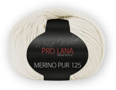 Merinogarn 125 m, 50 g, Farbe 002, 100% Schurwolle