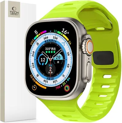 Immagine prodotto di Tech-Protect Iconband Line Apple Watch 6 / 7 / 8 / 9 / 10 / Se / Ultra 1 / 2 (44 / 45 / 46 / 49 Mm) Lime
