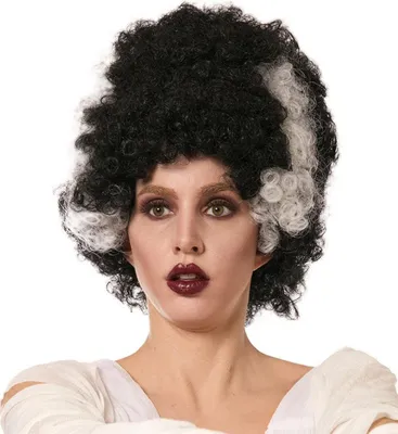 Produktbild von Frankenstein Braut Perücke als Lockenperücke für Halloween & Fasching
