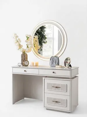Produktbild von Frisiertisch Beige Modern Eleganter Schminktisch Kosmetiktisch