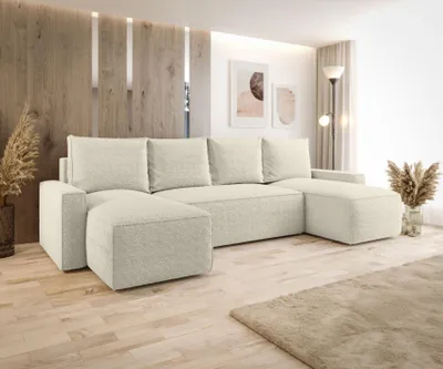 Obrázek produktu pro Rozkládací sedací souprava do U SOFTA - krémová