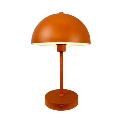 Produktbild von Tischlampe, Kabellos Dimmbar Tischleuchte, Led Tischleuchte Metall, Leselampe, USB Wiederaufladbare, Stockholm terrakotta orange