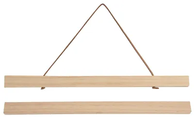 Magnetischer Posterhalter aus Kiefernholz, 40 x 2,1 cm