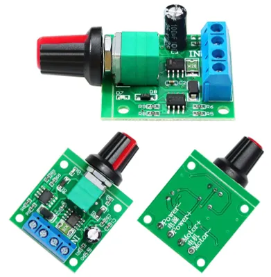 PWM-Motorschnellregler 2 Stück, DC 1,8–15 V, 2 A, einstellbar