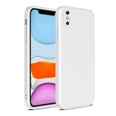 Obrázek produktu pro Silikonové pouzdro Smartphonica pro iPhone X/Xs s měkkým vnitřkem - bílé