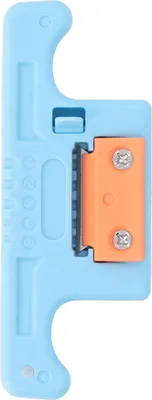 Image de dénudeur de fibre optique à 5 fils Dénudeur de câble à fibre optique à ruban longitudinal 1.9?3.0mm Outil d'épissure de câble Bleu