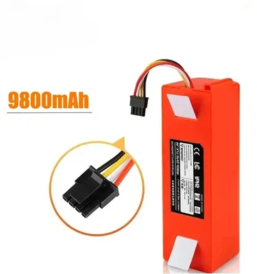 Immagine prodotto di Batteria per robot aspirapolvere - Batteria di ricambio agli ioni di litio 14,4V 9800mAh - Compatibile con i modelli S5, S6, S50, S51, S55, S60, S65, S5 Max - Dimensioni: 4,3 x 4,5 x 13,7 cm