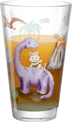 Produktbild von LEONARDO Bambini Aventura, Mehrfarbig, Transparent, Glas, Kegel, 300 ml, 80 mm, 130 mm