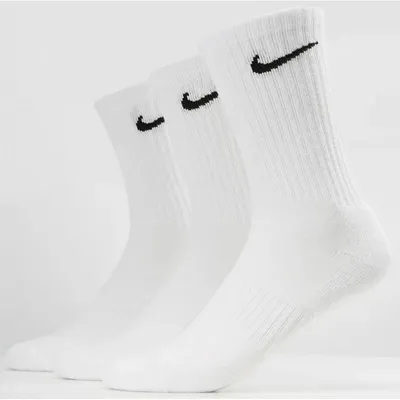 Obrázek produktu pro Nike Everyday Lightweight Crew 3Pak SX7676 100, ponožky. Barva: bílá. Velikost: L (42-46). Určení: uni