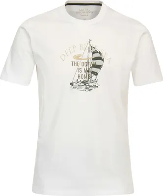 Produktbild von REDMOND Übergrößen T-Shirt bedruckt Weiß 6XL Regular Fit