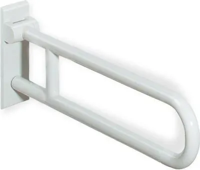 Produktbild von HEWI Stützklappgriff Ser 801, L:850mm, Stahlkern koralle
