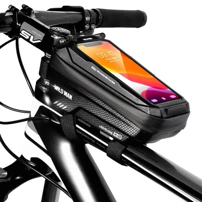 Produktbild von Wild Man X2 Fahrrad Lenkertasche wasserdicht Smartphone