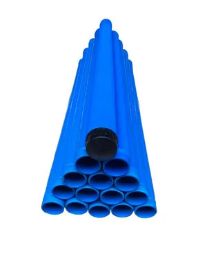 Produktbild von Brunnenfilter Set 1 1/4" 15 Meter - Rippenfilter - Brunnenrohr - Filterrohr gerippte Ausführung - Komplettset- Aufsatzrohr und Bodenkappen - PVC