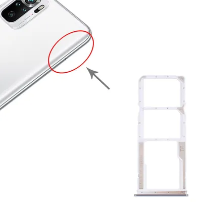 Productafbeelding van Dual SIM + Micro SD-kaart adapter, wit, voor Xiaomi Redmi Note 10 4G, Note 10S