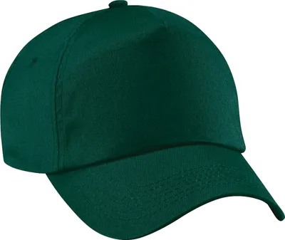 Produktbild von Beechfield Uni Baseballkappe mit 5 Paneelen (2 Stück/Packung) RW6698 (Einheitsgröße) (Flaschengrün)