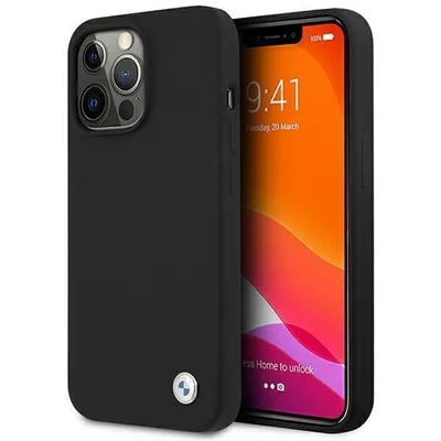 Image de Bmw Case Bmhcp13Ssilbk Iphone 13 Mini 5.4 Black/Black Hardcase Silicone Signature
