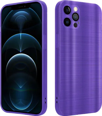 Produktbild von Cadorabo Hülle für Apple iPhone 12 PRO MAX Schutz Hülle in Lila Handyhülle TPU Silikon Etui Case