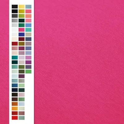 Produktbild von Bündchenstoff 95% Baumwolle 5% Elasthan – 275 g/m² - dehnbar für Kleidung, Meterware 25 cm-Schritte 033 Fuchsia