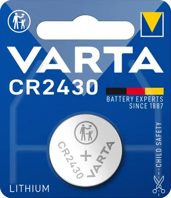 Produktbild von VARTA Batterien Knopfzelle CR2430, 1 Stück, Lithium 3V