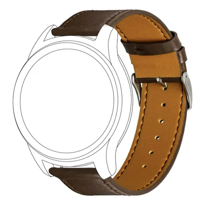 Produktbild von Topp 40-37-7605, Band, Smartwatch, Braun, Garmin, Garmin Vivomove Garmin Vivoactive 3, Echtes Leder