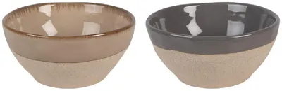 Produktbild von Clayre & Eef 6CEPUS0001 Schale 2er Set Beige Grau 14x6 cm