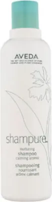 A bottle of Aveda Shampure Nurturing Shampoo.