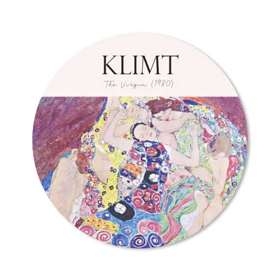 Produktbild von MuchoWow® Mauspad Mousepad Die Jungfrau (1980) - Gustav Klimt - Alte Meister 50x50 cm - Mousepads - Maus Mat - Pad - Mausunterlage - Vinyl