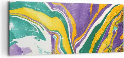 Produktbild von Bild auf Leinwand - Leinwandbild - Abstraktion modern - 120x50cm - Wand Bild - Wanddeko - Leinwanddruck - Bilder - Kunstdruck - Wanddekoration - Leinwand bilder - Wandkunst - AB120x50-3961