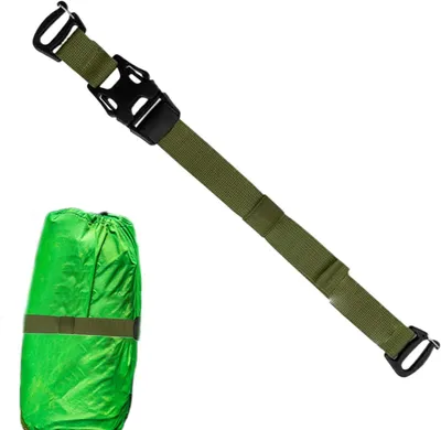 Image de Sangles de valise - Bandes de valise - Sangles de bagages - Pour sécuriser les bagages - Longueur : 495 cm - Couleur : vert