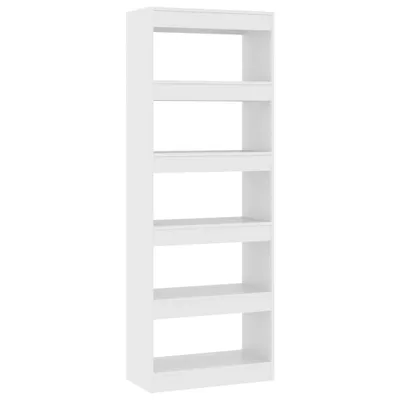 Image de vidaXL Bibliothèque/séparation de pièce blanc 60x30x166 cm bois composite