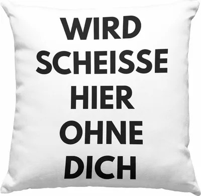 Produktbild von Trendation - Wird Sch Hier Ohne Dich Jobwechsel Deko-Kissen mit Füllung 40x40 Geschenk Kollege Kollegin Lustig Abschiedsgeschenk Sprüche Abschied Neuer Job Lustig (Blau)
