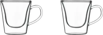 Produktbild von Luigi Bormioli 1440 doppelwandiges Borosilikatglas Kaffee und Tee 295 ml, 2-er Set